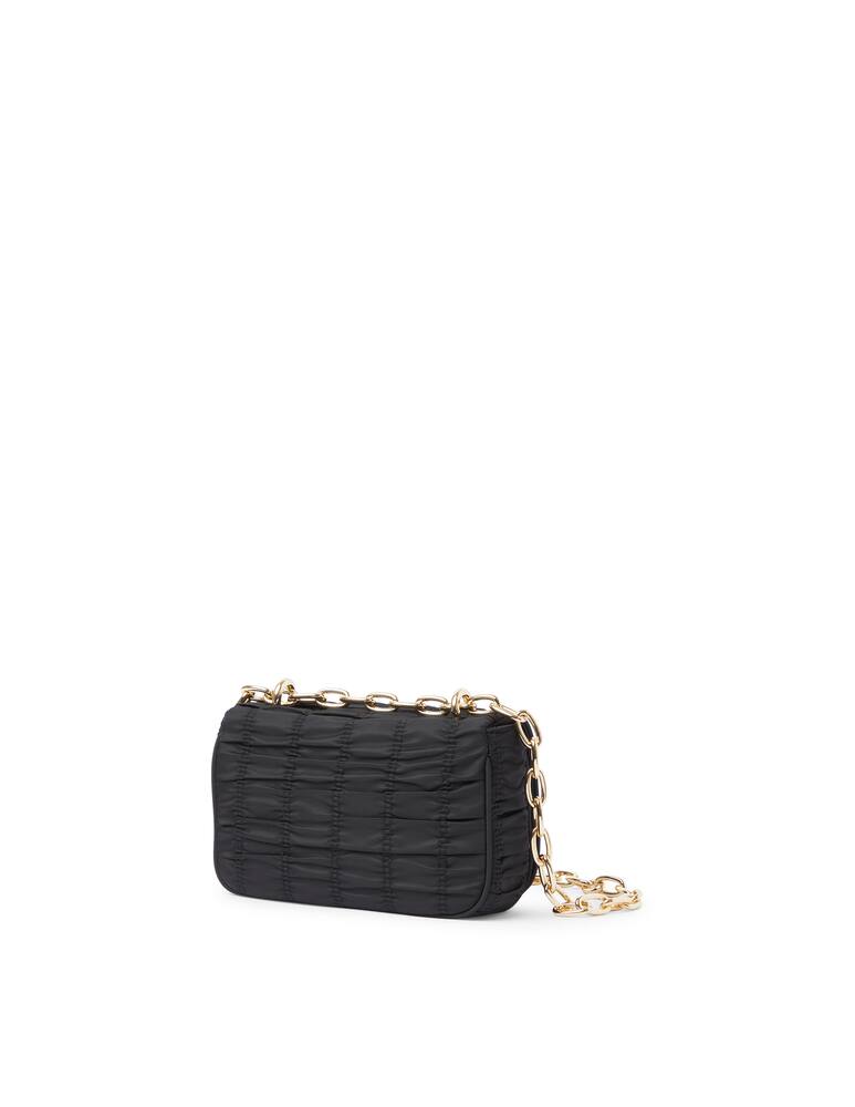 rinascente Versace Jeans Couture Nylon mini flapper bag - black
