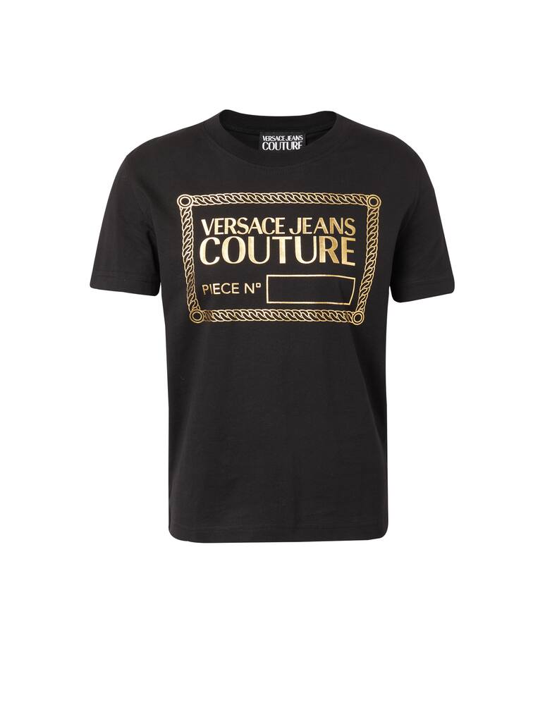 rinascente Versace Jeans Couture T-shirt in cotone con logo - nero