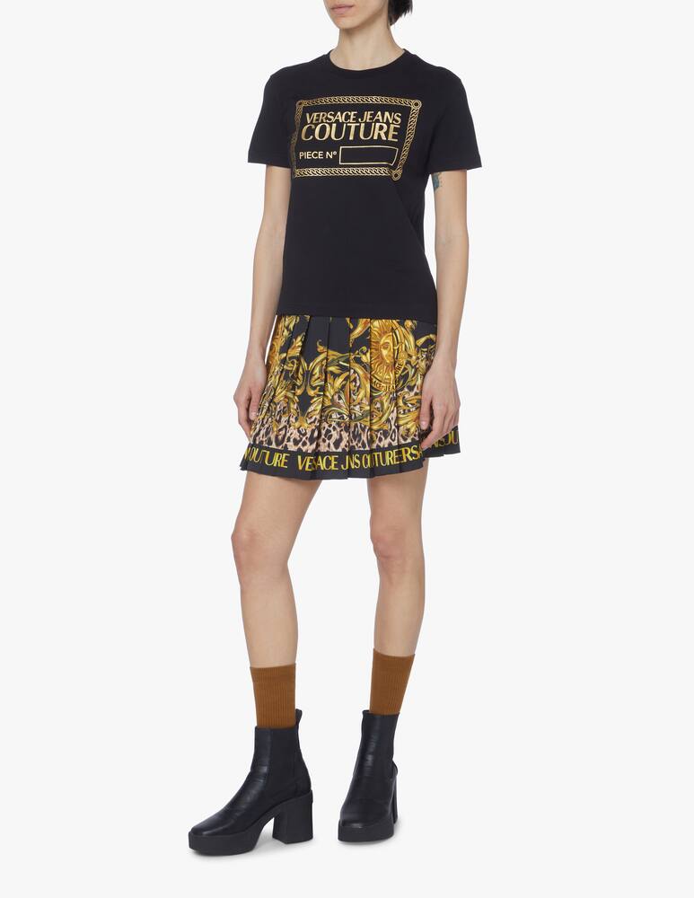 rinascente Versace Jeans Couture T-shirt in cotone con logo - nero