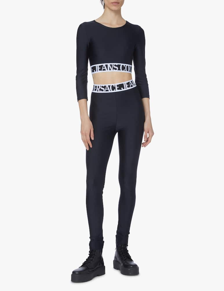 Versace Jeans Couture Leggings with logo - black - picture 1 Versace Jeans Couture Leggings with logo - black - picture 1