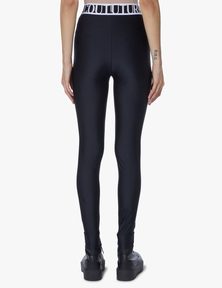rinascente Versace Jeans Couture Leggings con logo - nero