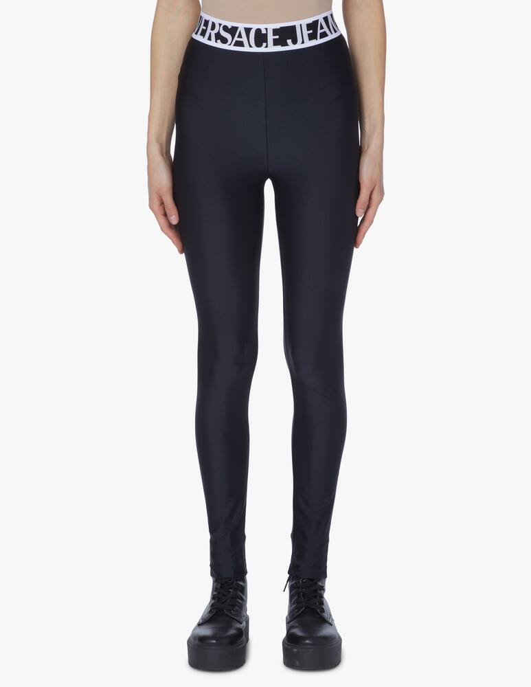 rinascente Versace Jeans Couture Leggings con logo - nero