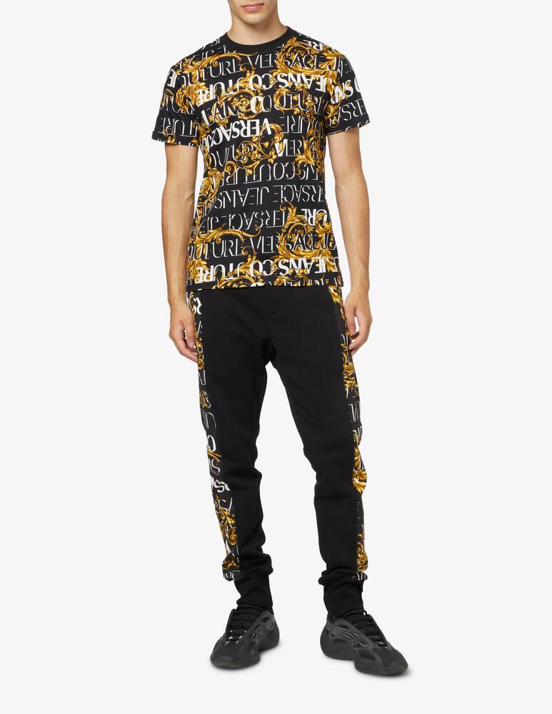 rinascente Versace Jeans Couture Maglietta in cotone con logo - nero