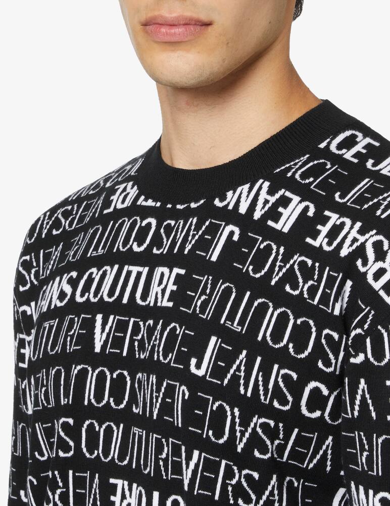 rinascente Versace Jeans Couture Crewneck logo jumper - Black
