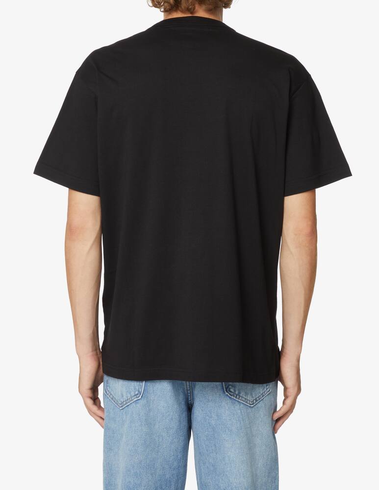 rinascente Versace Jeans Couture Maglietta a quadri con maxi logo - Nero