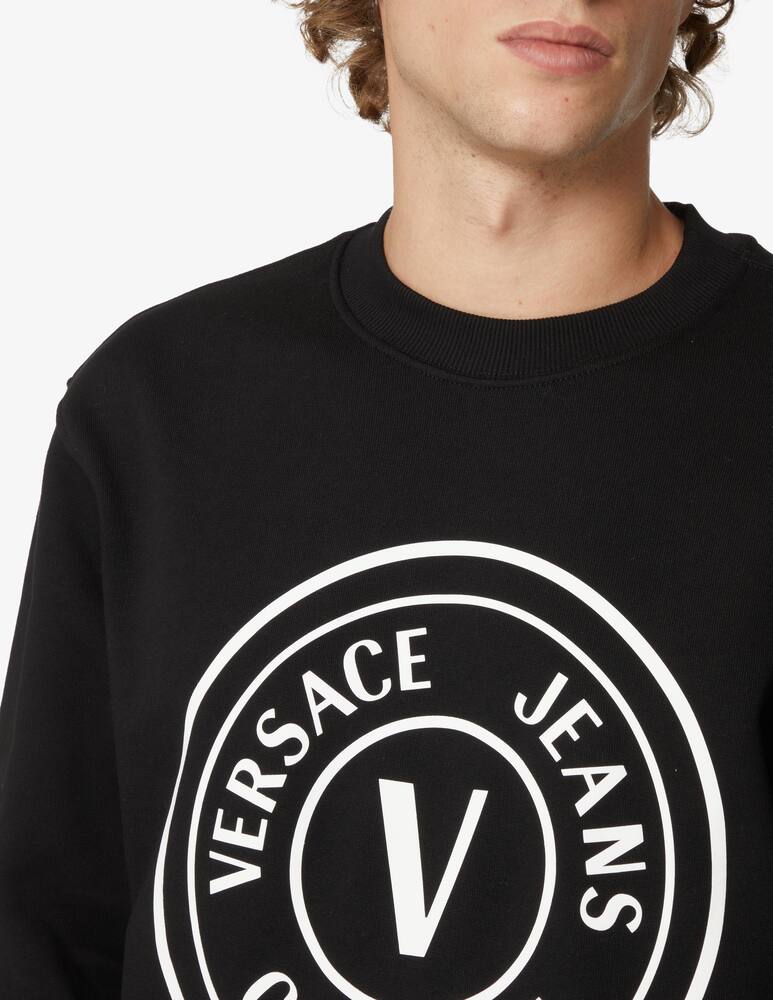 rinascente Versace Jeans Couture Logo crewneck sweather - Black