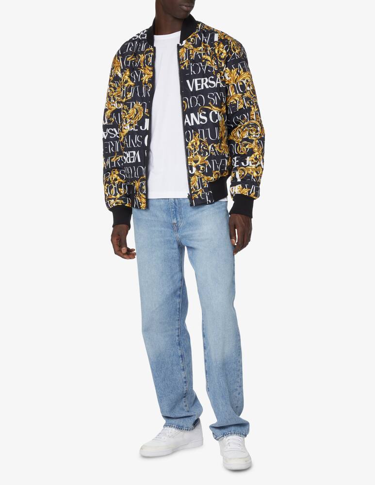 rinascente Versace Jeans Couture Barocco bomber jacket - Black