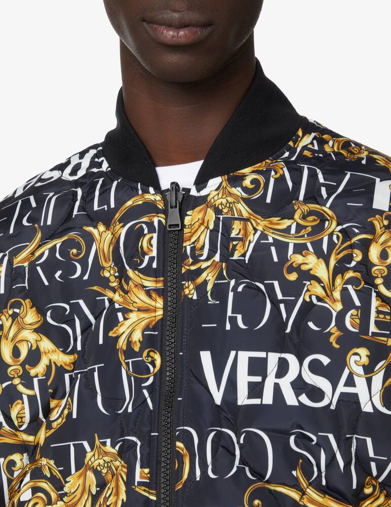 rinascente Versace Jeans Couture Barocco bomber jacket - Black