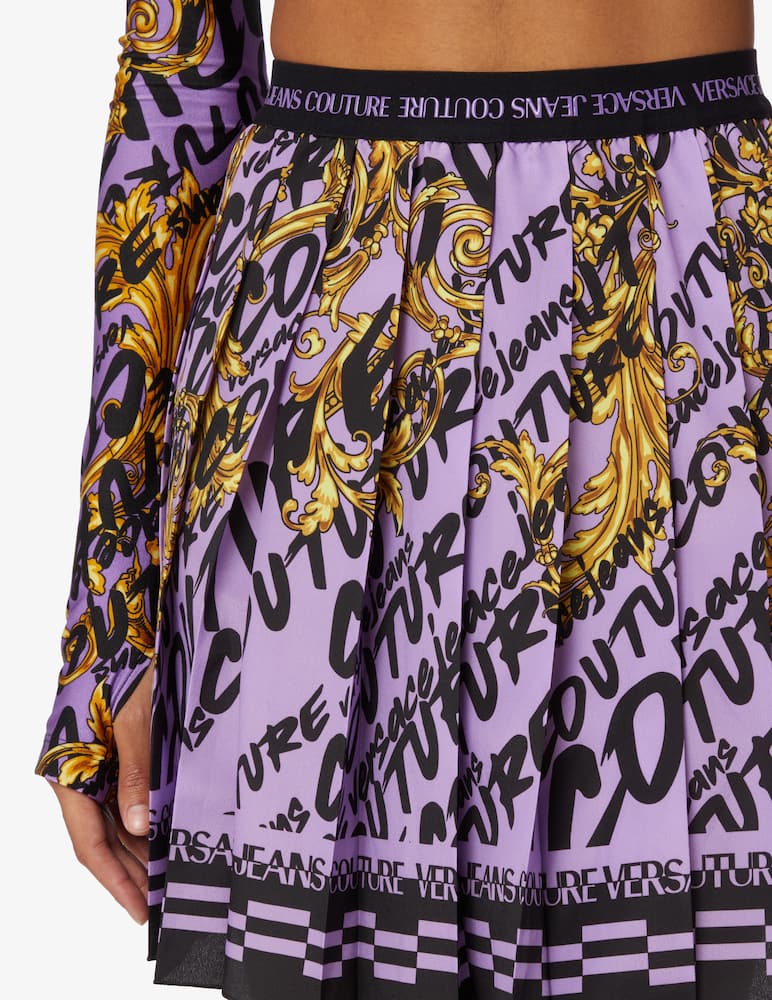 rinascente Versace Jeans Couture Minigonna plissettata - Viola