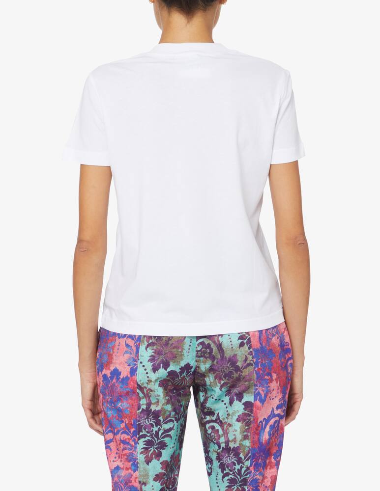Versace Jeans Couture T-shirt in cotone con logo - Bianco - immagine 3 Versace Jeans Couture T-shirt in cotone con logo - Bianco - immagine 3