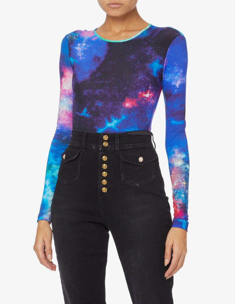 Versace Jeans Couture Body a maniche lunghe - Blu - immagine 1 Versace Jeans Couture Body a maniche lunghe - Blu - immagine 1