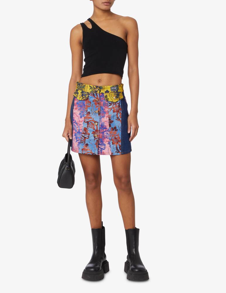 rinascente Versace Jeans Couture Gonna di jeans mini - Blu