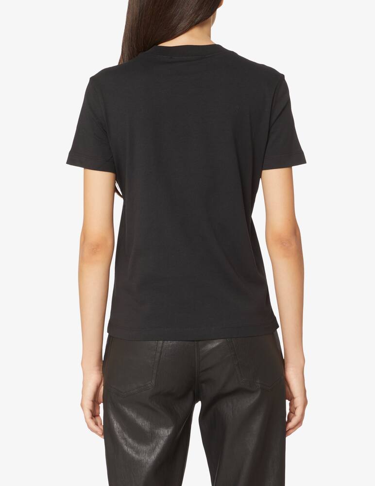 rinascente Versace Jeans Couture Cotton t-shirt with crystals - Black