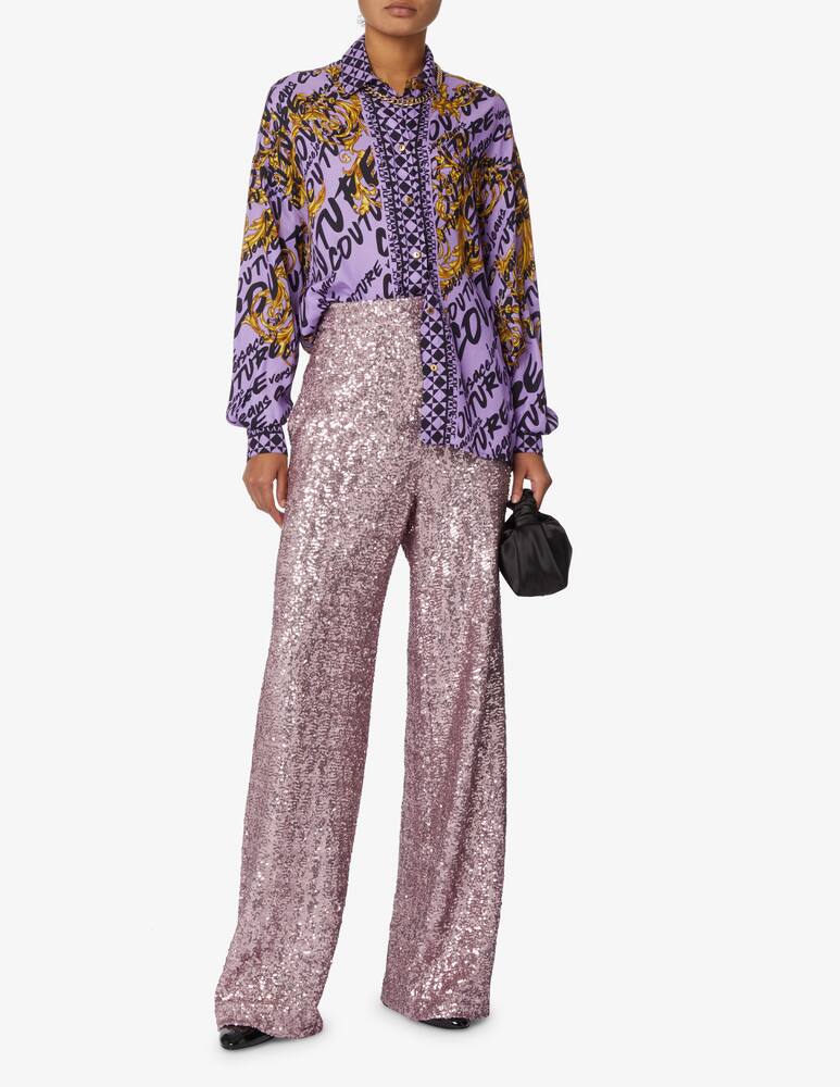 rinascente Versace Jeans Couture Camicia in viscosa con stampa barocca - Viola