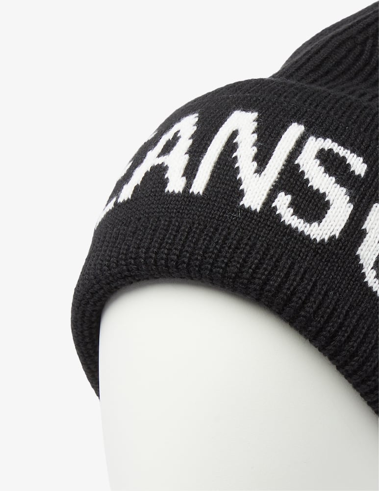 rinascente Versace Jeans Couture Cappello beanie con scritta - Nero