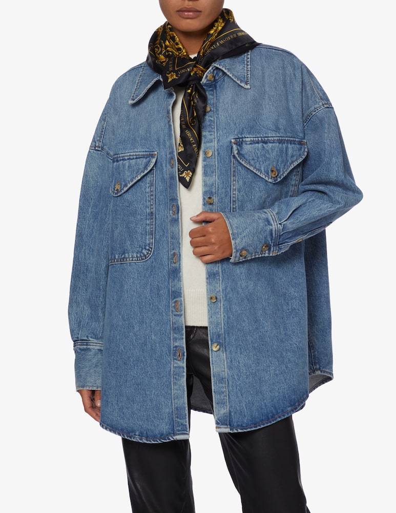 rinascente Versace Jeans Couture Sciarpa Barocco - Blu