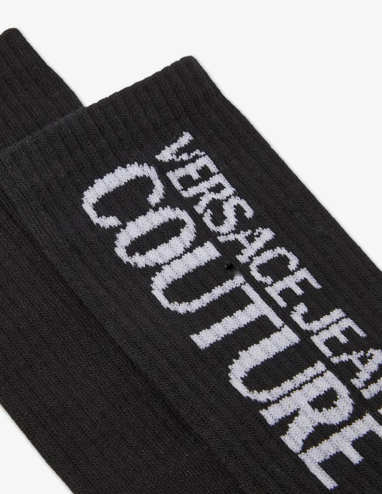 rinascente Versace Jeans Couture Calzino con logo verticale - Nero