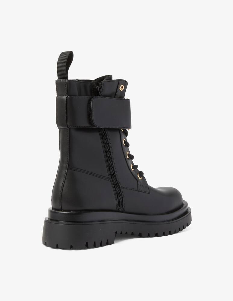 rinascente Versace Jeans Couture Drew laceup ankle boots with buckle - Black