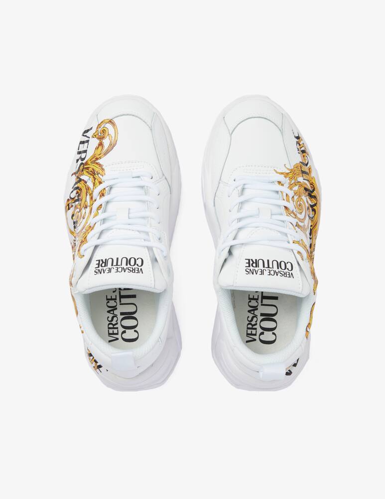 Versace Jeans Couture Stargazed leather sneakers - White - picture 3 Versace Jeans Couture Stargazed leather sneakers - White - picture 3