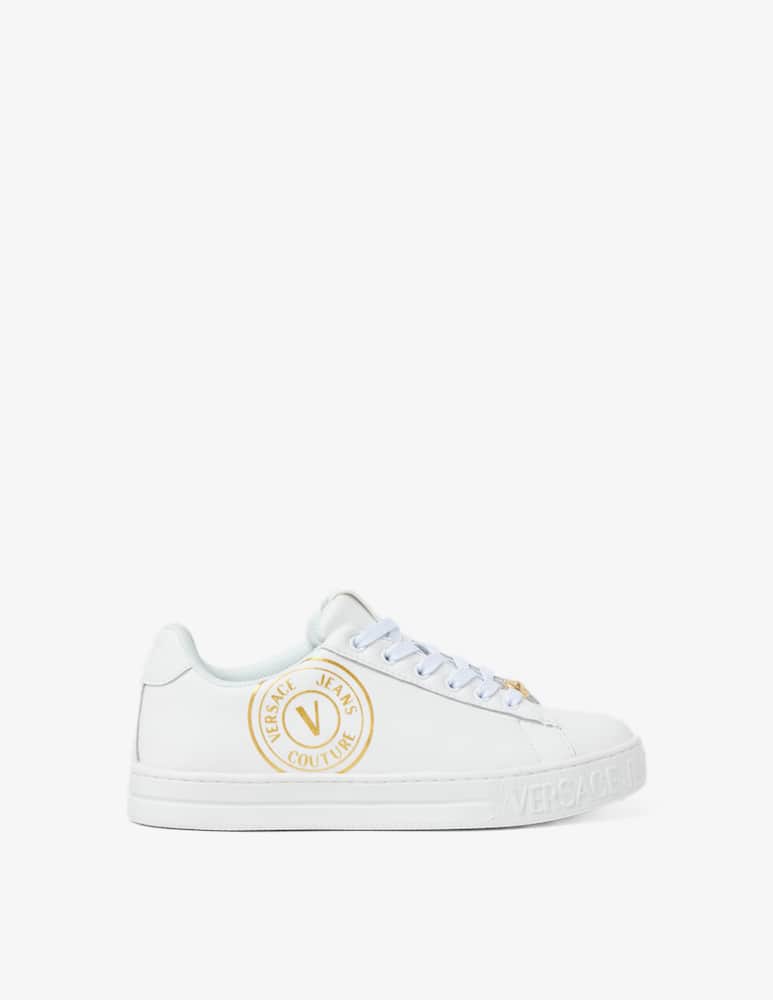 rinascente Versace Jeans Couture Sneakers in pelle Court - Bianco