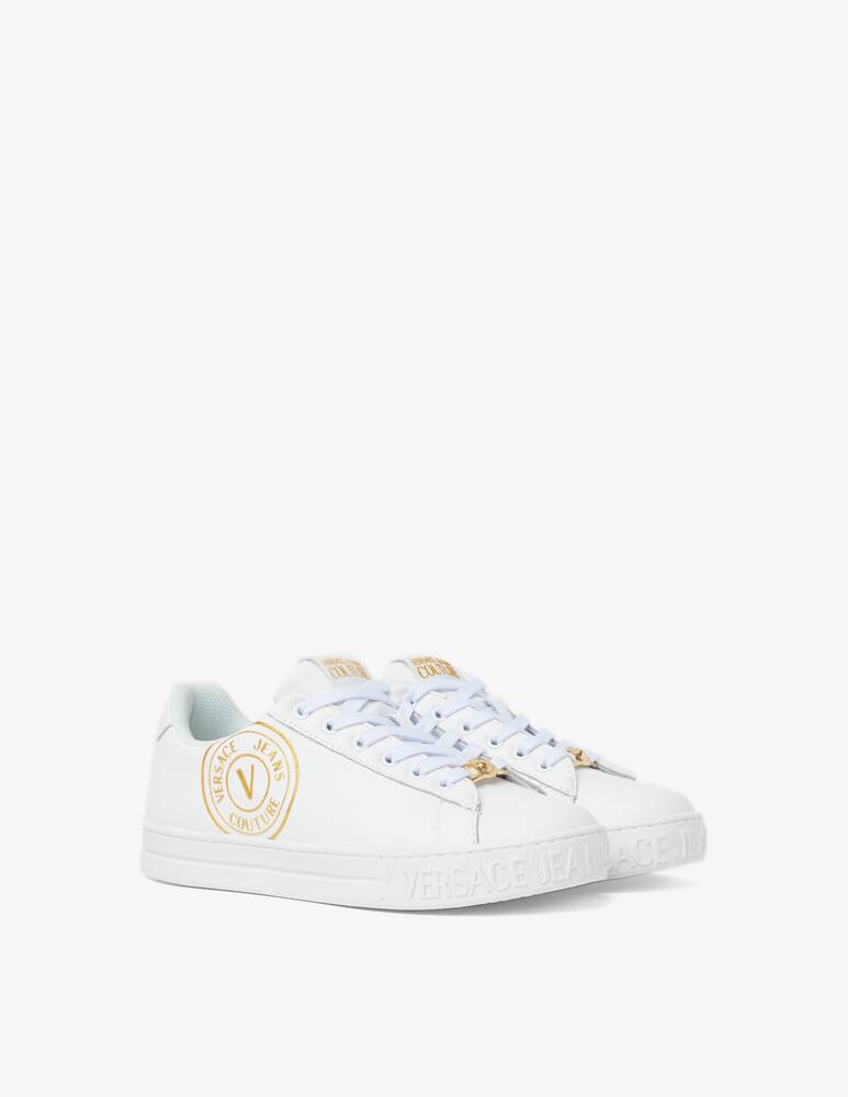 rinascente Versace Jeans Couture Sneakers in pelle Court - Bianco