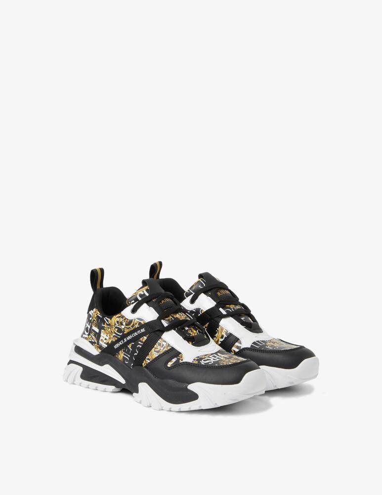 rinascente Versace Jeans Couture Barocco printed trail trek sneakers - Black