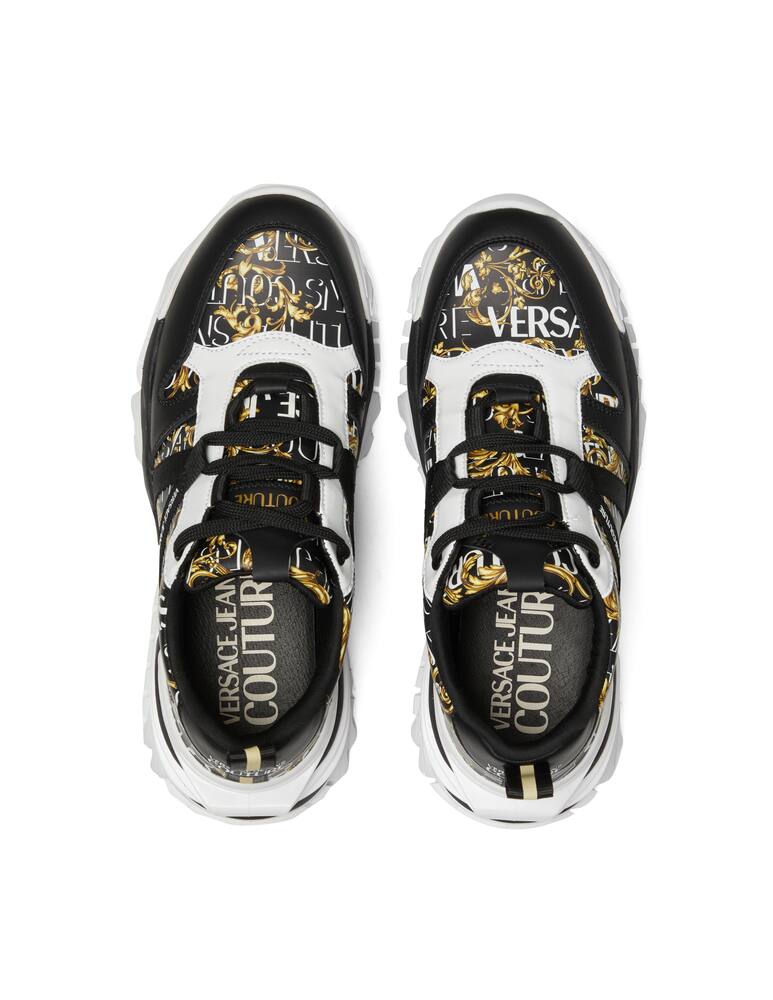 Versace Jeans Couture Barocco printed trail trek sneakers - Black - picture 3