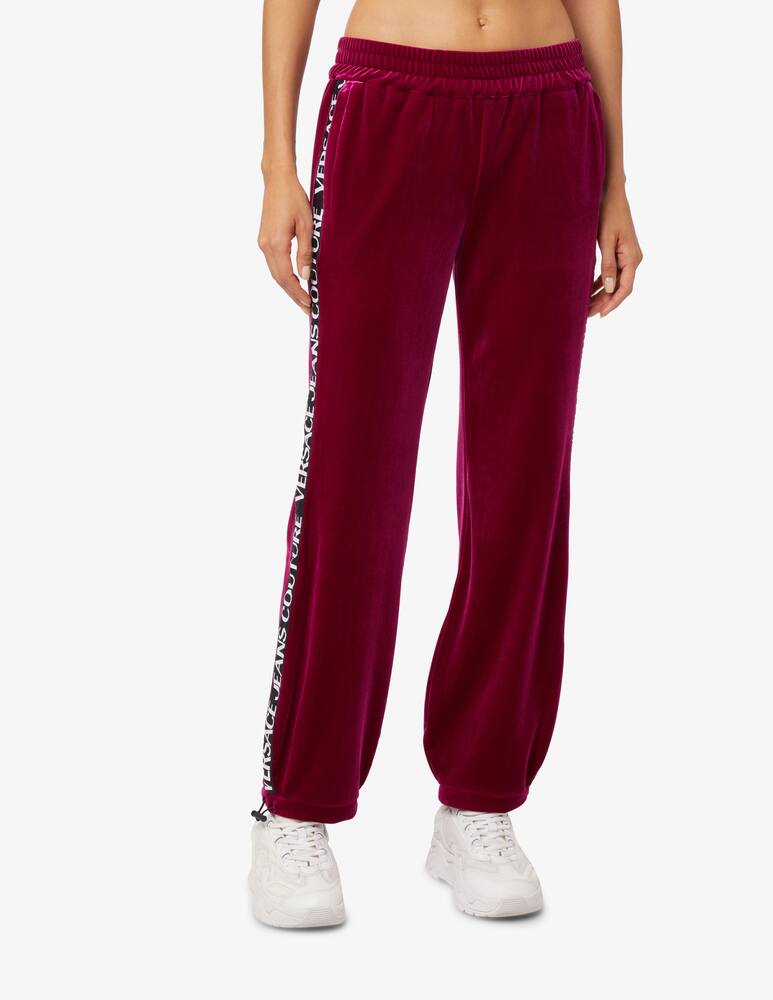rinascente Versace Jeans Couture Velvet sweatpants - Red
