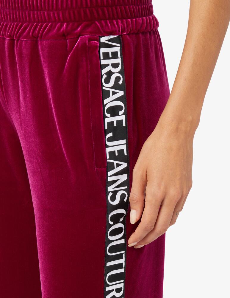 rinascente Versace Jeans Couture Velvet sweatpants - Red