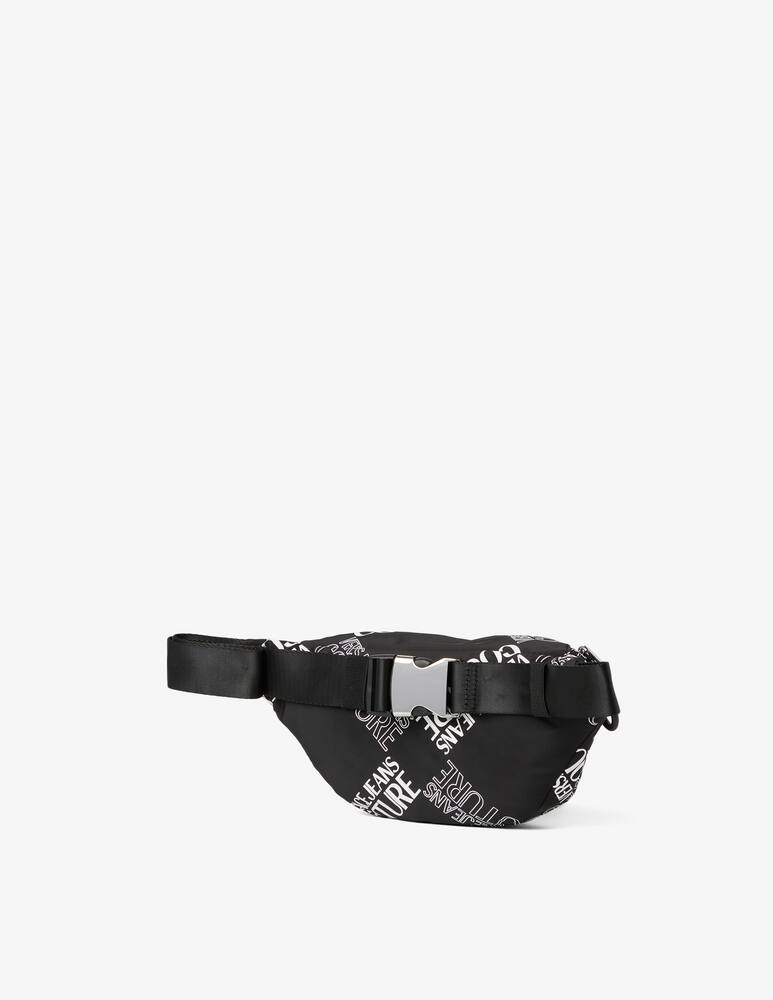 rinascente Versace Jeans Couture Nylon logo main waistbag - Black