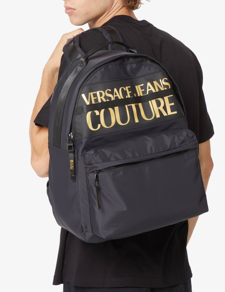 rinascente Versace Jeans Couture Zaino in nylon con logo - Nero