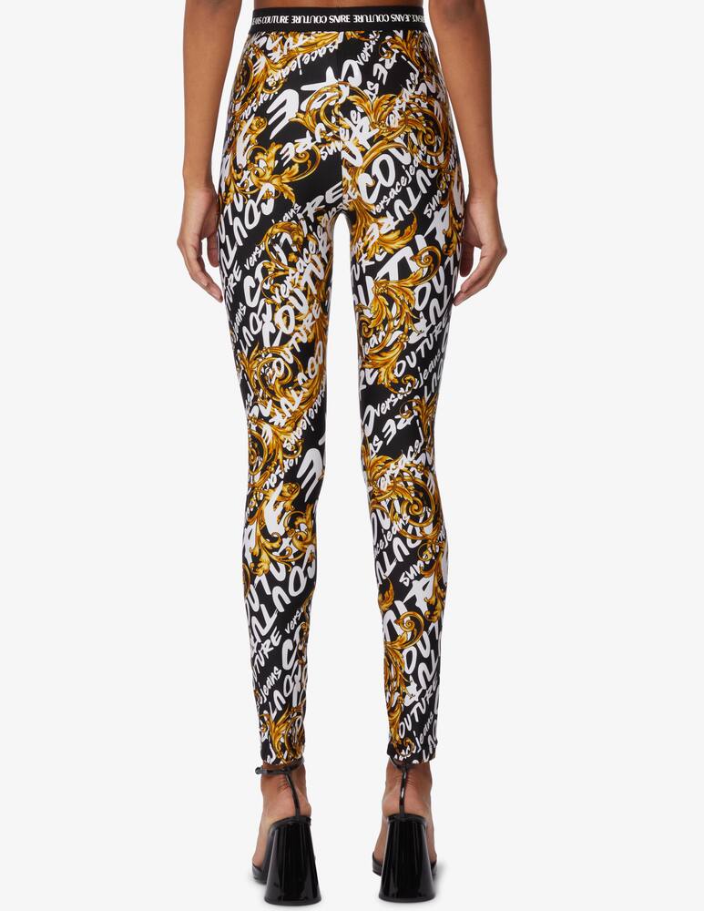 rinascente Versace Jeans Couture Leggings con logo - Nero