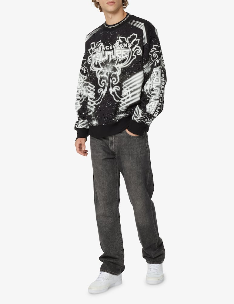 rinascente Versace Jeans Couture Felpa girocollo galaxy - Nero