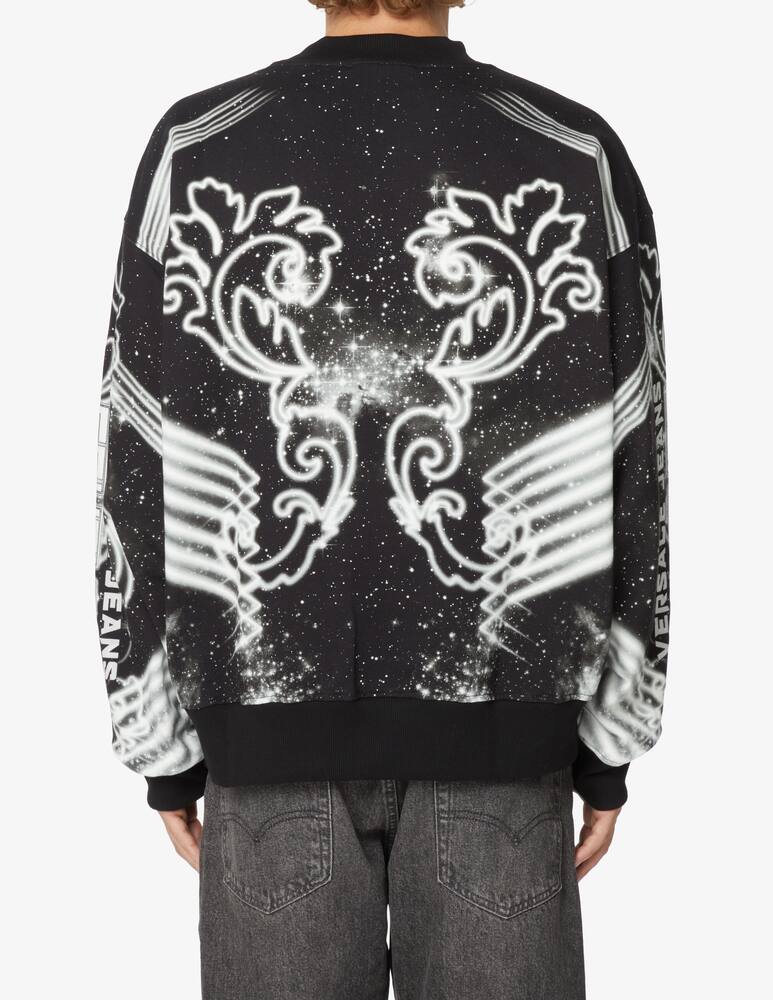rinascente Versace Jeans Couture Felpa girocollo galaxy - Nero