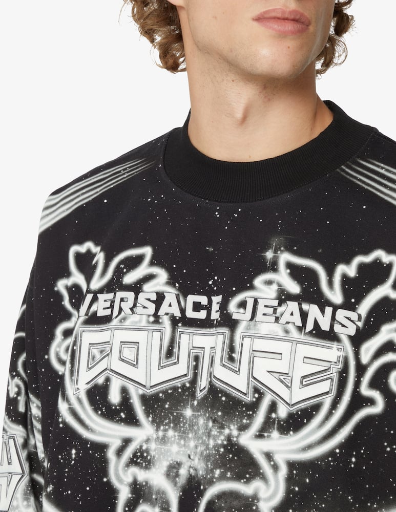 rinascente Versace Jeans Couture Felpa girocollo galaxy - Nero