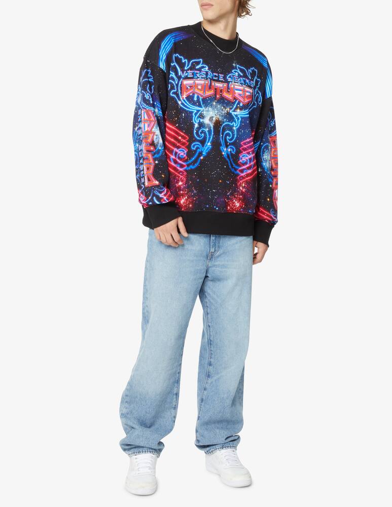 rinascente Versace Jeans Couture Felpa girocollo galaxy - Nero