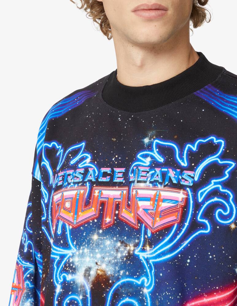 rinascente Versace Jeans Couture Felpa girocollo galaxy - Nero