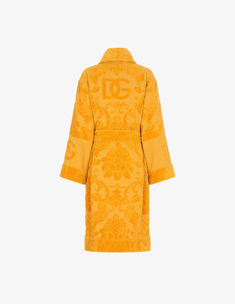 rinascente Dolce & Gabbana Accappatoio in Spugna di Cotone Jacquard - Giallo