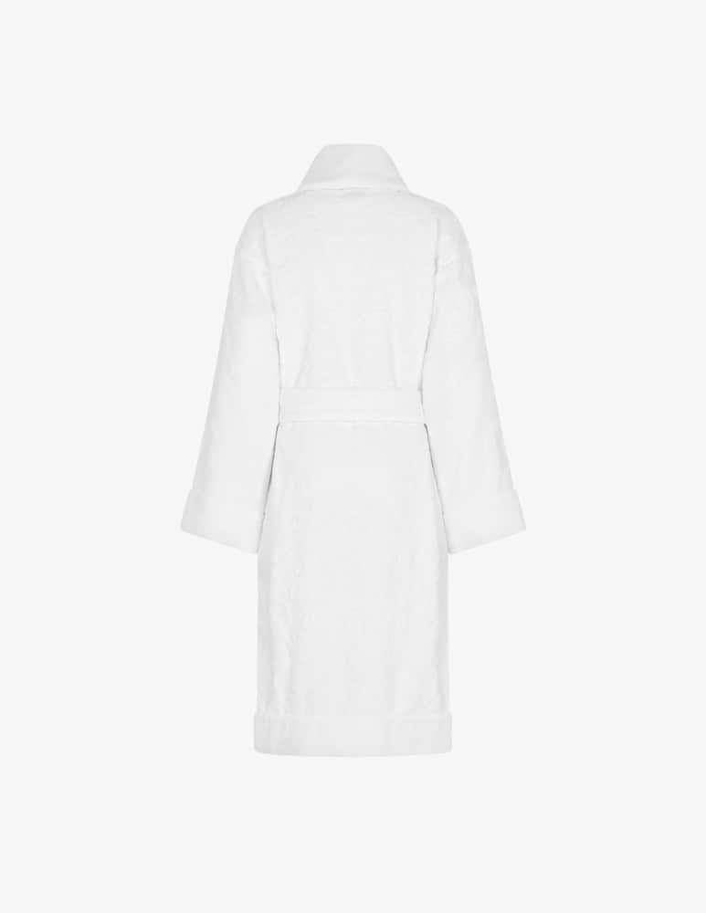 rinascente Dolce & Gabbana Bath Robe in Terry Cotton Jacquard - White