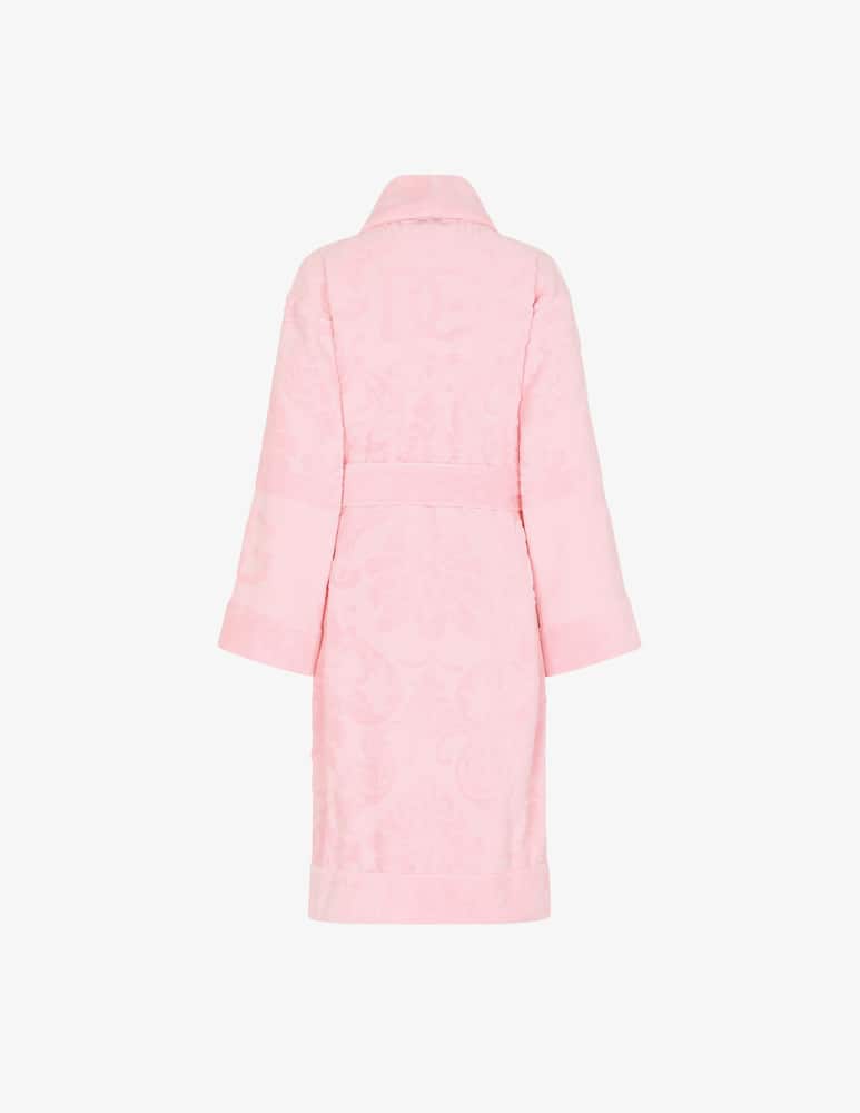 rinascente Dolce & Gabbana Accappatoio in Spugna di Cotone Jacquard - Rosa