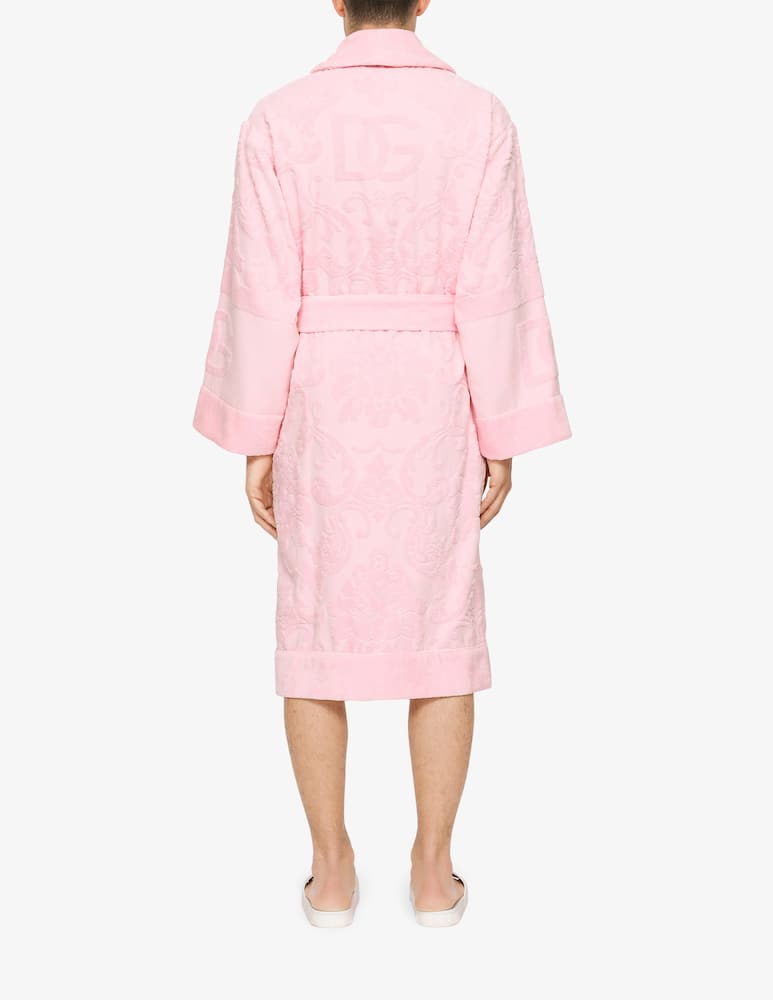 Dolce & Gabbana Accappatoio in Spugna di Cotone Jacquard - immagine 8 Dolce & Gabbana Accappatoio in Spugna di Cotone Jacquard - immagine 8