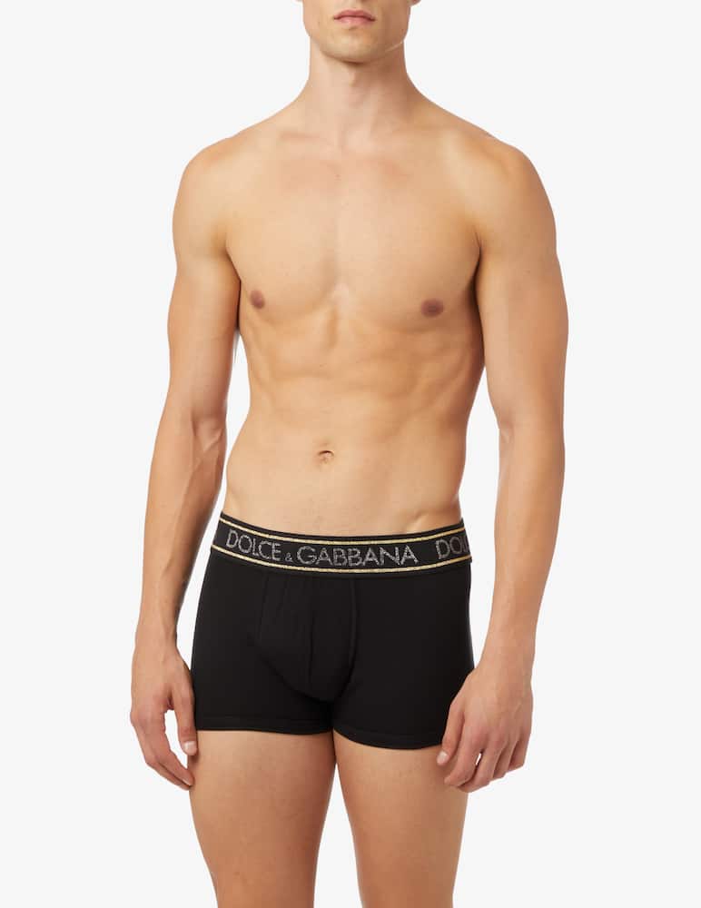 rinascente Dolce & Gabbana Lurex elastic band trunk - Black