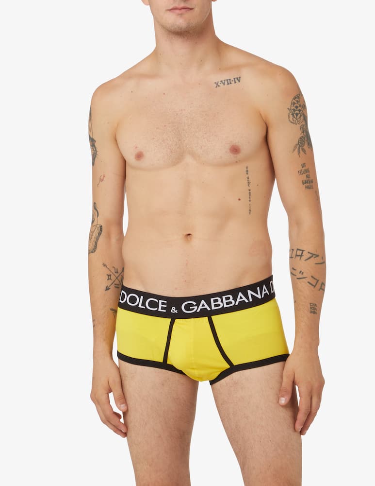 rinascente Dolce & Gabbana Solid color logo brief - Yellow
