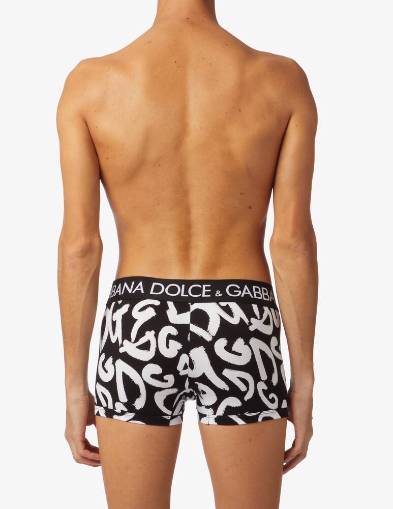 rinascente Dolce & Gabbana Logo graffiti trunk - Black