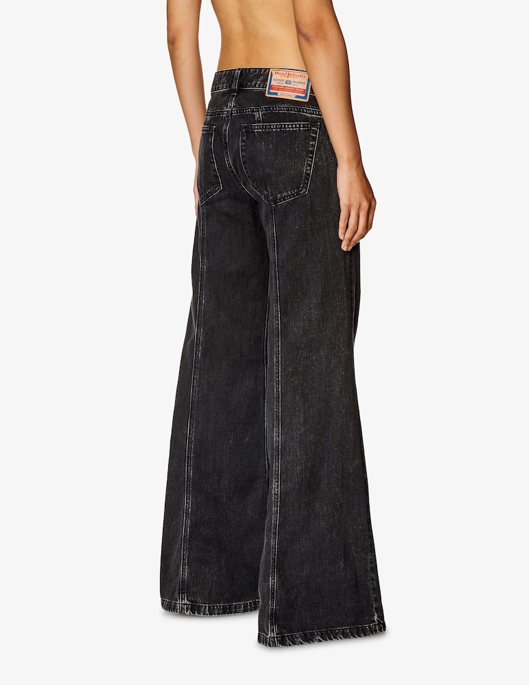 Diesel D-akii palazzo front black jeans - picture 3 Diesel D-akii palazzo front black jeans - picture 3