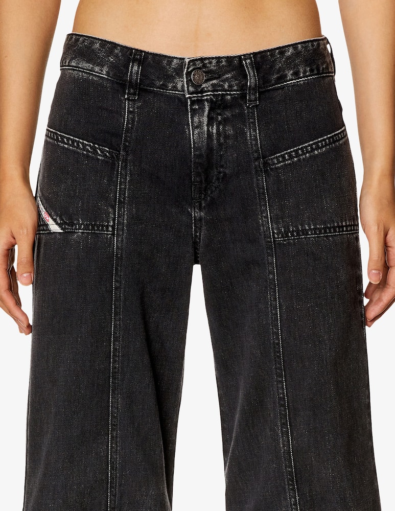 Diesel D-akii palazzo front black jeans - picture 4 Diesel D-akii palazzo front black jeans - picture 4