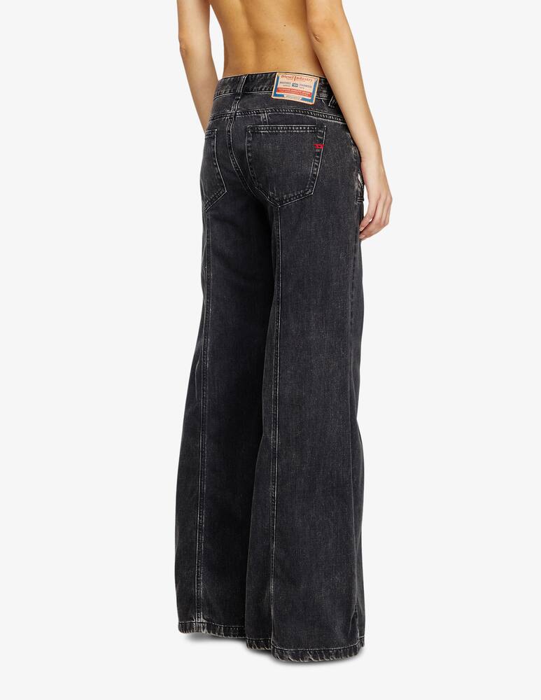rinascente Diesel D-akii palazzo front black jeans