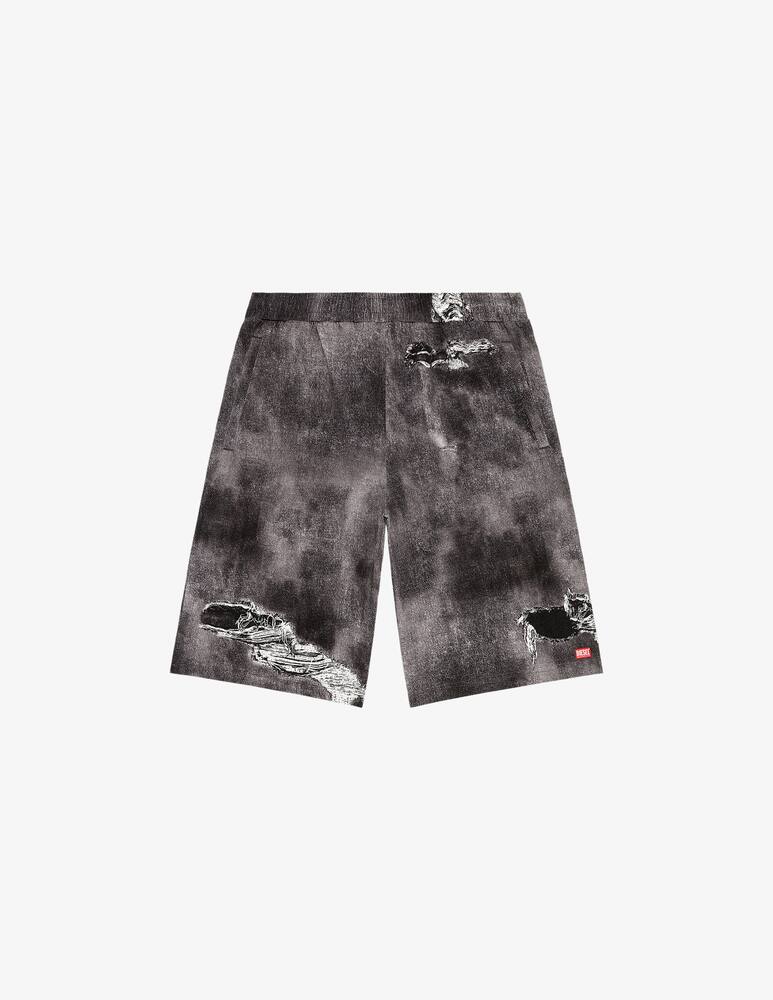 rinascente Diesel Bermuda ston stampa denim