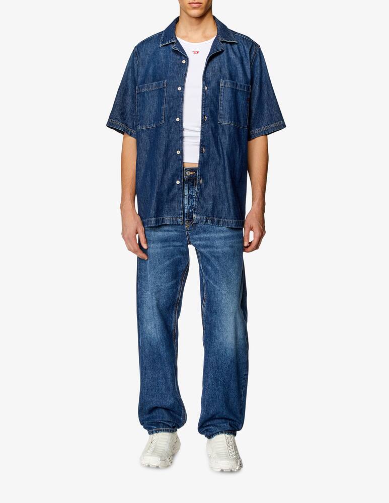 rinascente Diesel Camicia maniche corte denim paroshort tasche