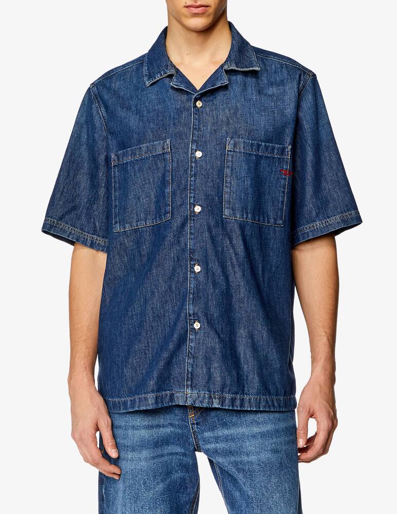 rinascente Diesel Camicia maniche corte denim paroshort tasche